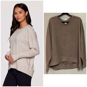 RBX Sunrise French Terry Sweatshirt brown L nwt